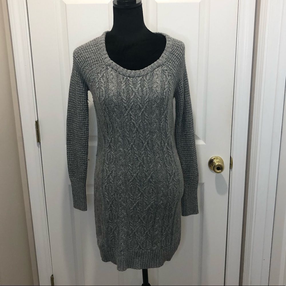 Ruby Moon gray king sleeve sweater top dress size small